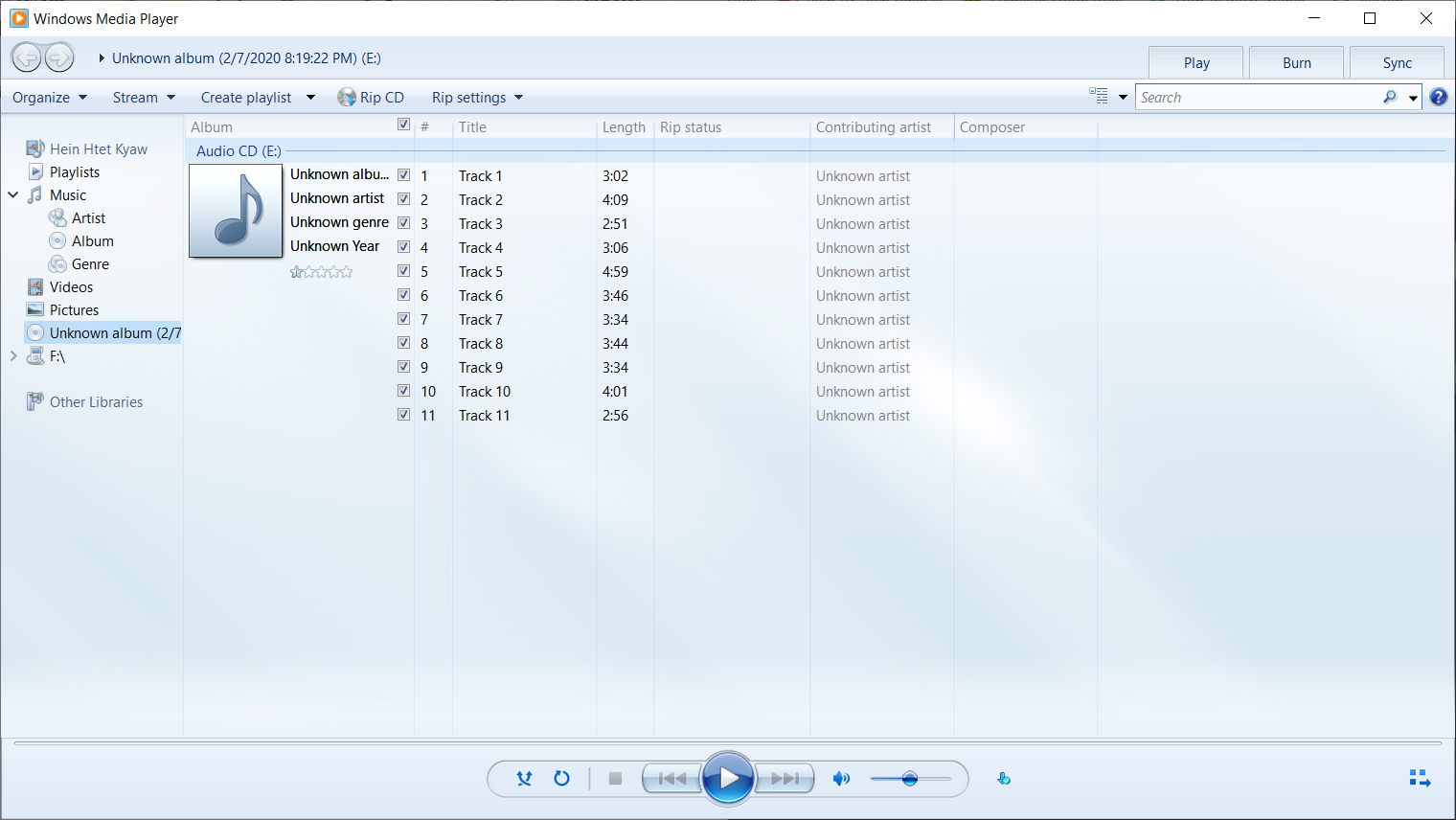 Rip CD Rip CD
